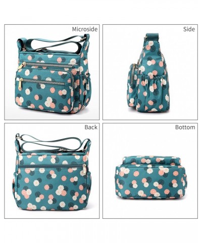 Crossbody Bags for Women Nylon Floral Shoulder Bag Messenger Bags Multi-Pocket Purses and Handbags Pocketbook (AX) Sch $20.22...