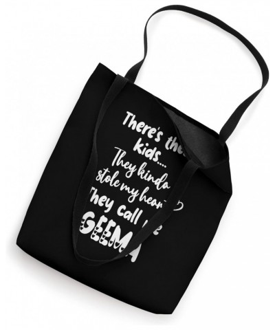 Special Grandma Grandmother These Kids Call Me Geema Tote Bag $17.10 Totes