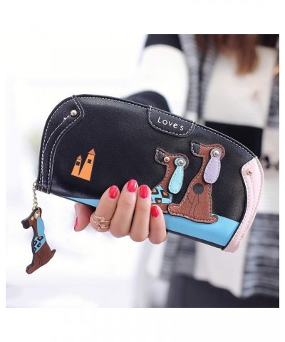 Brand Wallet Famous Purse Women Bag Women Designer Cartoon Dog Wallets Wallet Phone Bag and Wallet (Pink, One Size) Black One...