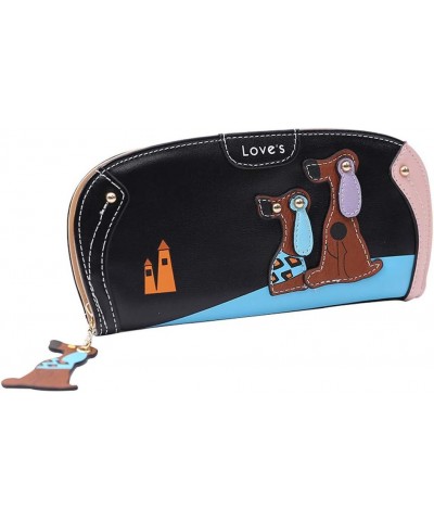 Brand Wallet Famous Purse Women Bag Women Designer Cartoon Dog Wallets Wallet Phone Bag and Wallet (Pink, One Size) Black One...