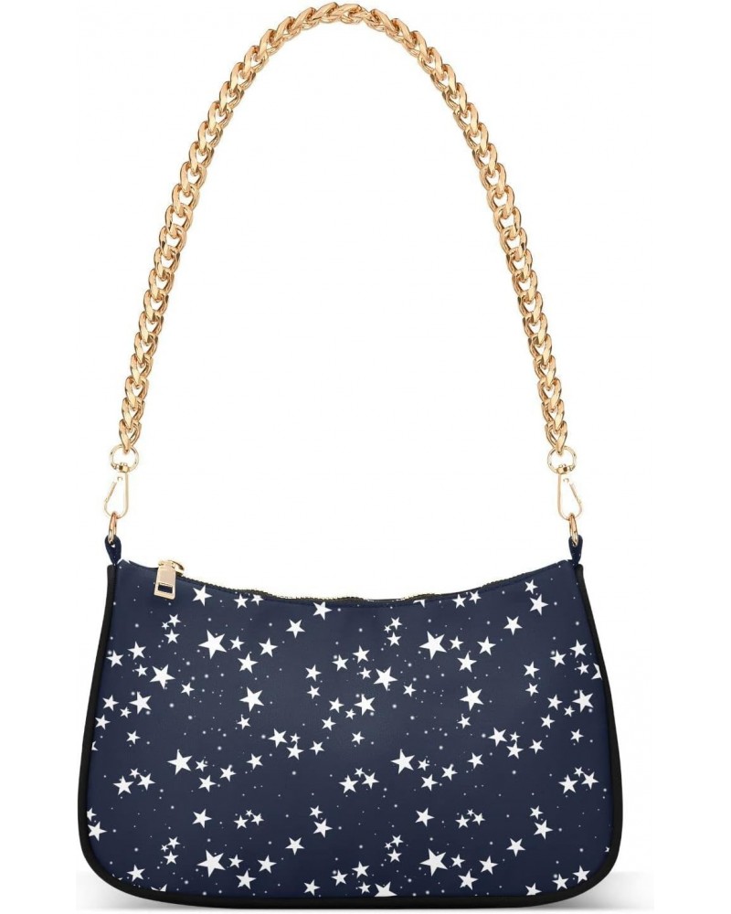 Star Dark Sky Shoulder Bag for Women Crossbody Small Tote Bag Purses Handbag with Zipper Closure for Girls Beach Travel $16.1...