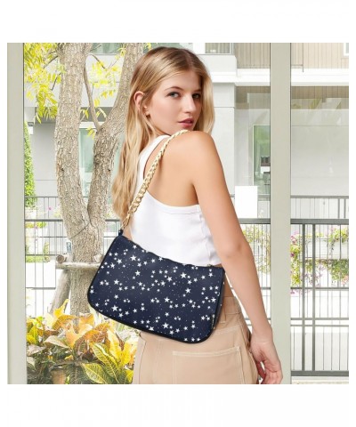 Star Dark Sky Shoulder Bag for Women Crossbody Small Tote Bag Purses Handbag with Zipper Closure for Girls Beach Travel $16.1...