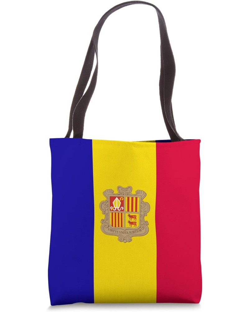 Andorranian Flag Heart Roots Pride Andorra Tote Bag $10.50 Totes