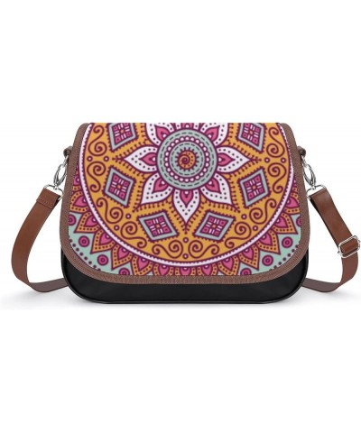 Printed Crossbody Bag Shoulder Bag PU Leather Women's Designer Satchels Simple Guitar Color5 $23.52 Satchels