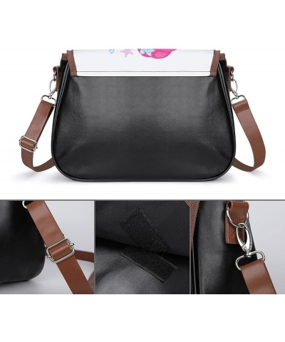 Leather Hobo Bags Women's Crossbody Shoulder Bag Classic City Top Handle Satchels Cute Cartoon Dinosaur Color7 $22.50 Hobo Bags