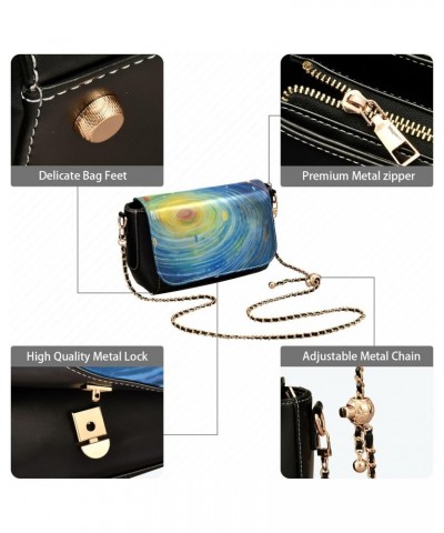 Colorful Universe Crossbody Bag for Women Girls,Leather Cross Body Purses Chain Strap Handbags Shoulder Bag $18.40 Crossbody ...