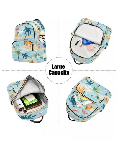 Tropical Dog Women Backpack Purse Travel Daypack Shoulder Bag $19.94 Backpacks