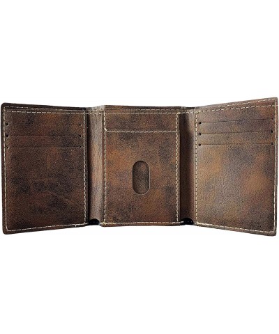 Crowley Irish Coat of Arms Rustic Leather Wallet $16.17 Wallets