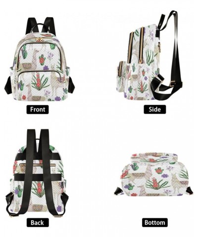 Fashion Backpack Mini Backpack Purse Casual Daily Backpack Llamas and Cacti for Travel for College Work Small $15.96 Backpacks