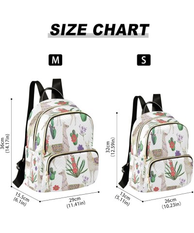 Fashion Backpack Mini Backpack Purse Casual Daily Backpack Llamas and Cacti for Travel for College Work Small $15.96 Backpacks