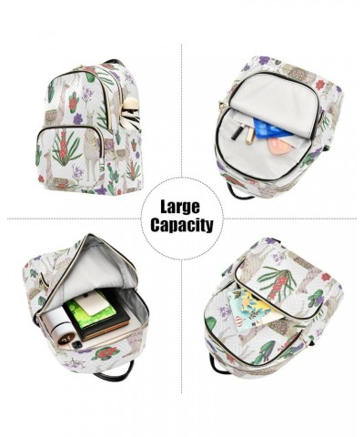 Fashion Backpack Mini Backpack Purse Casual Daily Backpack Llamas and Cacti for Travel for College Work Small $15.96 Backpacks