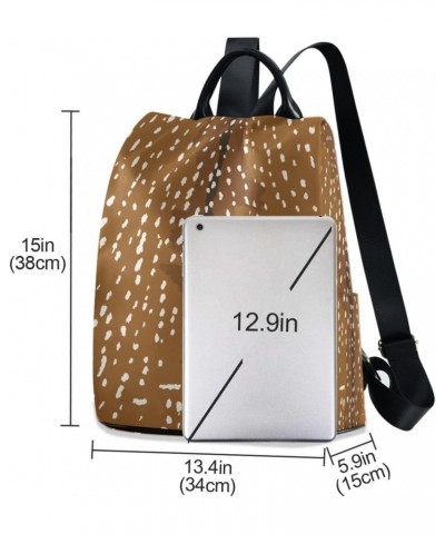 Backpack Purse for Women Fashion Travel Anti-theft Deer Print Wild Daypack Casual Shoulder Bag Medium Size $20.52 Backpacks