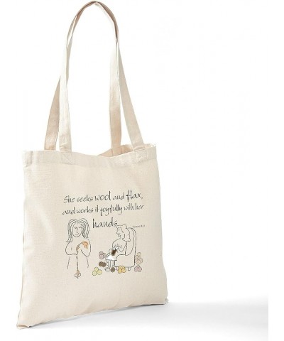 Proverbs 31 Woman Tote Bag Natural Canvas Tote Bag, Cloth Shopping Bag Proverbs 31_13v2 Tote Bag $9.59 Travel Gear