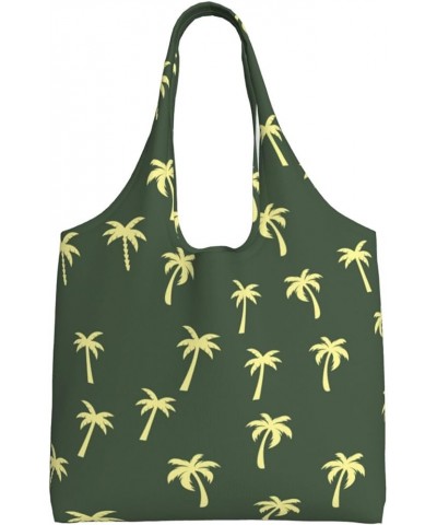 Palm Trees Single Shoulder Commuter Canvas Tote Bags For Women And Men Palm Trees 35 $10.11 Totes