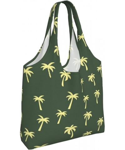 Palm Trees Single Shoulder Commuter Canvas Tote Bags For Women And Men Palm Trees 35 $10.11 Totes