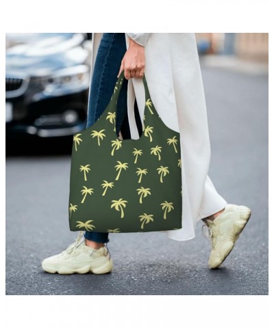 Palm Trees Single Shoulder Commuter Canvas Tote Bags For Women And Men Palm Trees 35 $10.11 Totes