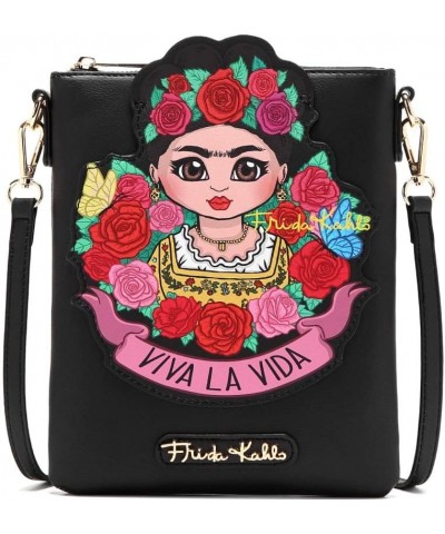 Authentic Frida Kahlo Picture Cartoon PU Leather Travel Women's Crossbody Bag Purse Gifts Style 0/ Baby Frida Cartoon Series2...