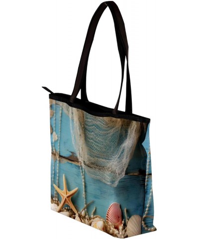 The Tote Bag For Women,Purses For Women,Handbags For Women,Beach Seashells Starfish Marine Sand Handbags $15.39 Totes