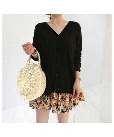 Women Straw Summer Beach Bag Handwoven Round Rattan Bag Cross Body Bag Shoulder Messenger Satchel Beige $22.54 Satchels