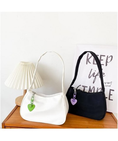 Sweet style small fresh and cute handbag all-match casual love bag shoulder bag (Purple) Black $11.12 Shoulder Bags