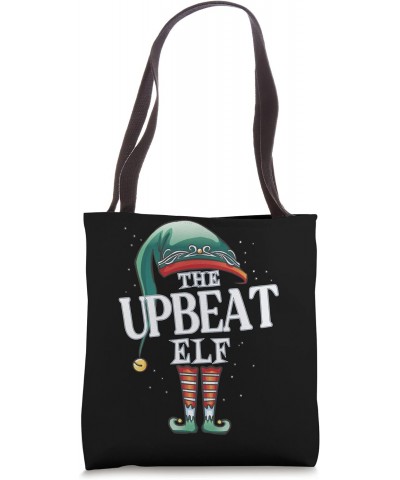 Upbeat Elf Christmas Group Xmas Pajama Party Tote Bag $13.17 Totes