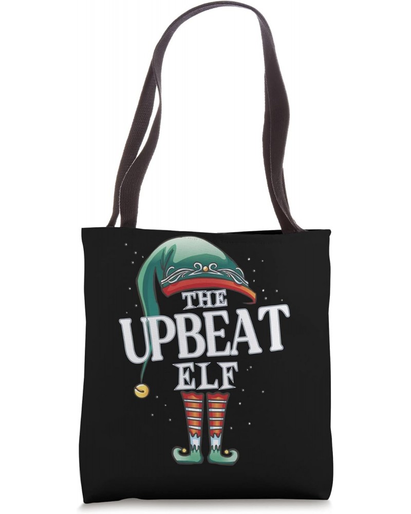 Upbeat Elf Christmas Group Xmas Pajama Party Tote Bag $13.17 Totes