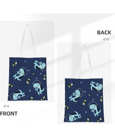 Dinosaurs Single Shoulder Fashion Canvas Tote Shopping Bags Handbags For Men And Women Dinosaurs41 $10.53 Totes