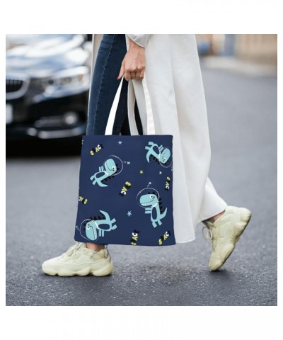 Dinosaurs Single Shoulder Fashion Canvas Tote Shopping Bags Handbags For Men And Women Dinosaurs41 $10.53 Totes