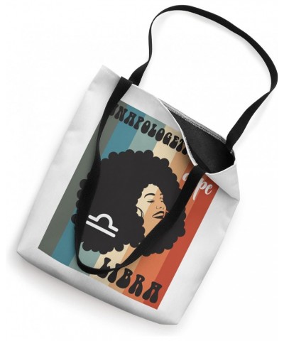 Unapologetically dope Libra Black Woman zodiac Retro Groovy Tote Bag $11.96 Totes