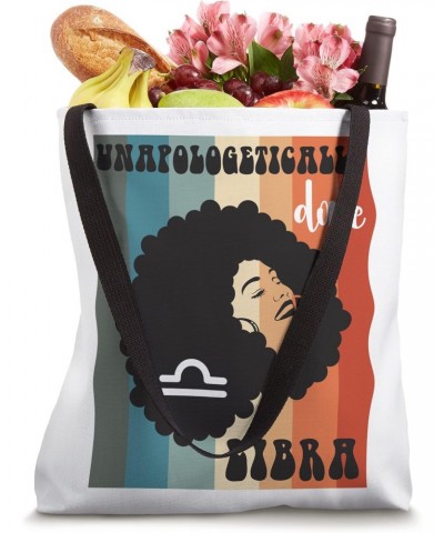 Unapologetically dope Libra Black Woman zodiac Retro Groovy Tote Bag $11.96 Totes