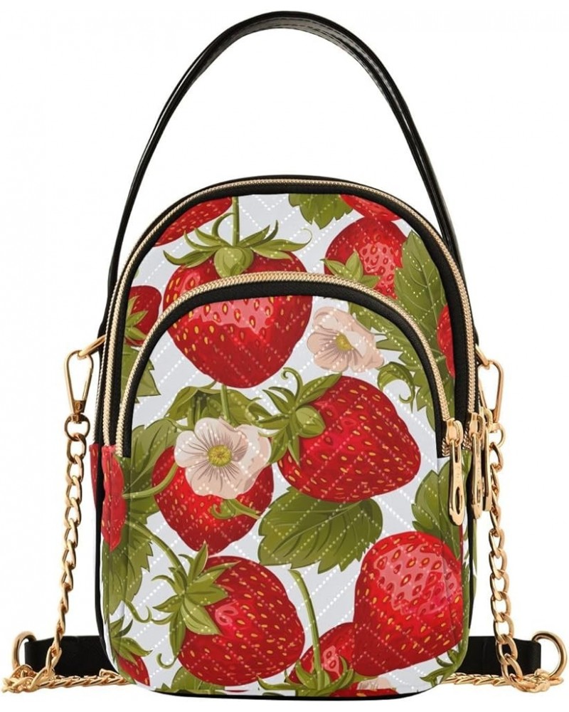 Strawberry Woman Crossbody Purse, Fashionable Crossbody Bags Shoulder Purse Crossbody Beautiful Strawberry-4 $15.36 Crossbody...