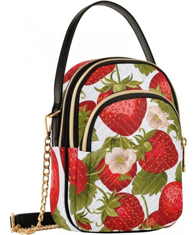 Strawberry Woman Crossbody Purse, Fashionable Crossbody Bags Shoulder Purse Crossbody Beautiful Strawberry-4 $15.36 Crossbody...