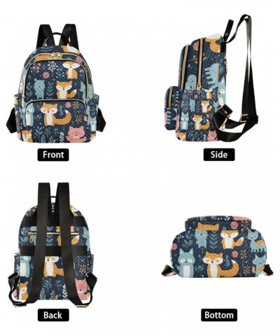 Small Backpack Purse for Women, Fox Plants Travel Bag Casual Daypack Shoulder Bag Small $20.15 Backpacks