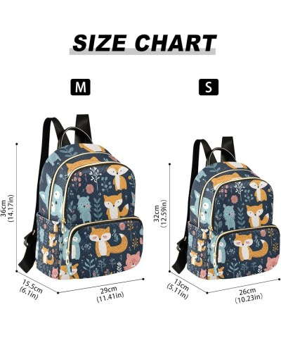 Small Backpack Purse for Women, Fox Plants Travel Bag Casual Daypack Shoulder Bag Small $20.15 Backpacks