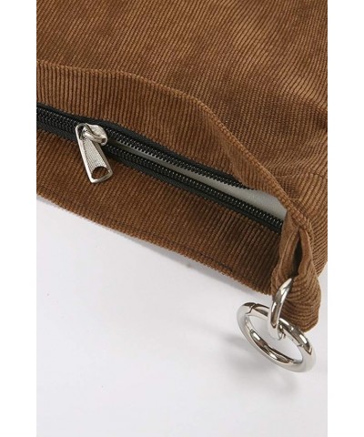 Women Corduroy Fashion Shoulder Bag Casual Handbag Crossbody Bag Dark Green $16.49 Shoulder Bags