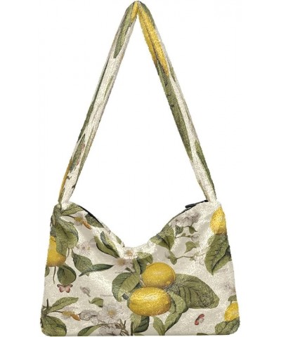 Many American Football Balls Shoulder Handbag, Tote Bag, Autumn Handbags Botanical Beige Lemons-10 $11.74 Totes