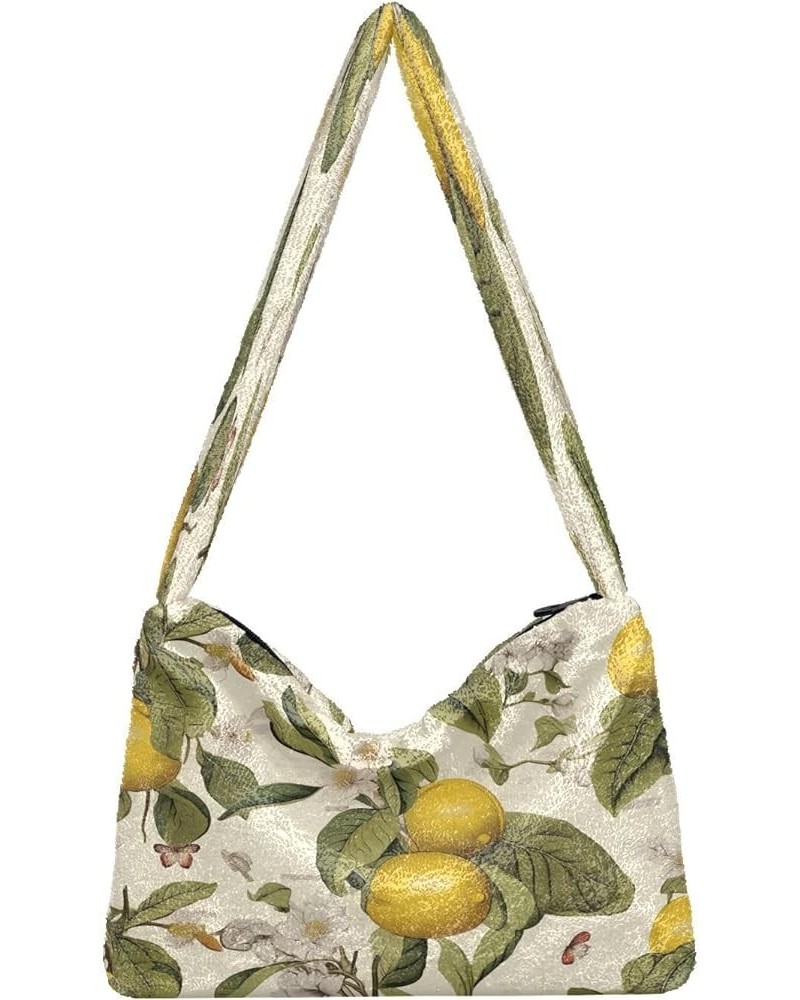 Many American Football Balls Shoulder Handbag, Tote Bag, Autumn Handbags Botanical Beige Lemons-10 $11.74 Totes