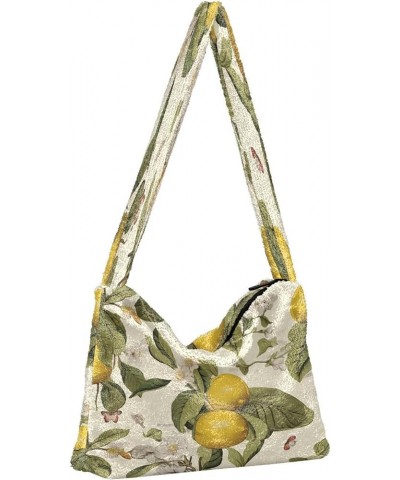 Many American Football Balls Shoulder Handbag, Tote Bag, Autumn Handbags Botanical Beige Lemons-10 $11.74 Totes