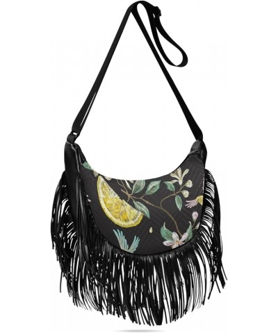 Women Fringe Tassel Cross Body Bag Leisure Shoulder Bag Color119 $15.11 Crossbody Bags