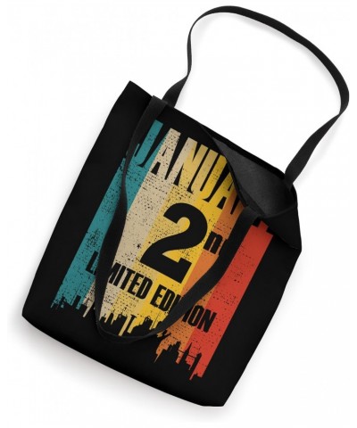 January 2 Limited Edition Day 2 Retro Vintage Birthday Tote Bag $11.21 Totes