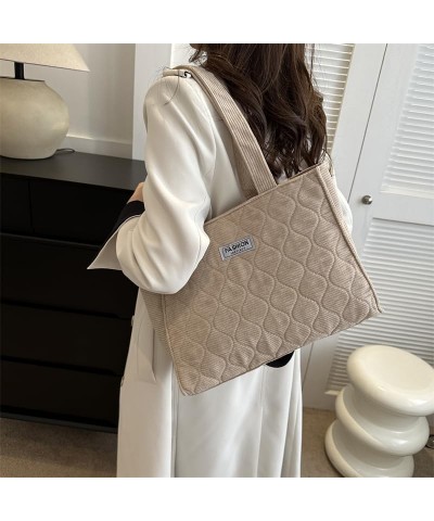 Women Winter Shoulder Bag Tote Bag Fashion Handbag Crossbody Bag Khaki $7.70 Totes