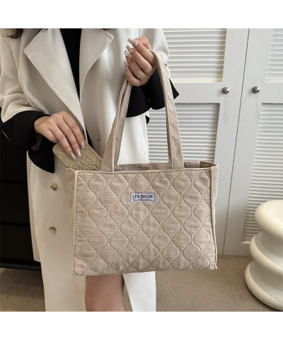 Women Winter Shoulder Bag Tote Bag Fashion Handbag Crossbody Bag Khaki $7.70 Totes