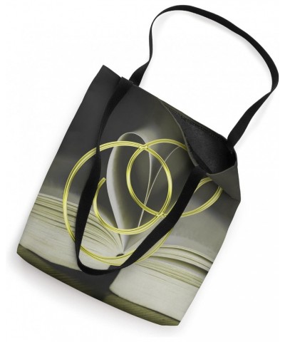 S Yellow Heart Book Page Story Read Love Initial Letter Name Tote Bag $8.74 Totes