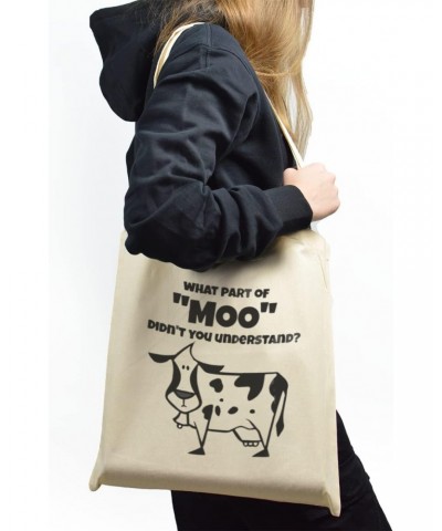 Cute Cow Funny Quote Tote bag for Women And Men Graphic Shoulder Bags Casual Cloth Purses and Aesthetic Handbags $20.25 Totes