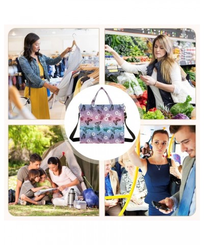 Women Butterfly Flower Corduroy Tote Bag Casual Handbags Fashion Shoulder Hobo bag $10.04 Totes