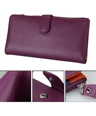 Leather Womens Wallets, Leather Buckle Long Wallets, Clutch Bags, ID Bags, Collar Pockets Color 8 $26.49 Wallets