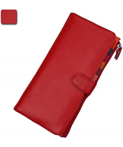 Leather Womens Wallets, Leather Buckle Long Wallets, Clutch Bags, ID Bags, Collar Pockets Color 8 $26.49 Wallets