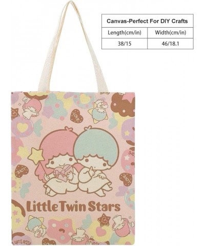 Print Casual L Ittle Tw in Stars Canvas Tote Handbag Women Reusable Grocery Bags Style-3 $8.42 Shoulder Bags