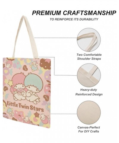 Print Casual L Ittle Tw in Stars Canvas Tote Handbag Women Reusable Grocery Bags Style-3 $8.42 Shoulder Bags