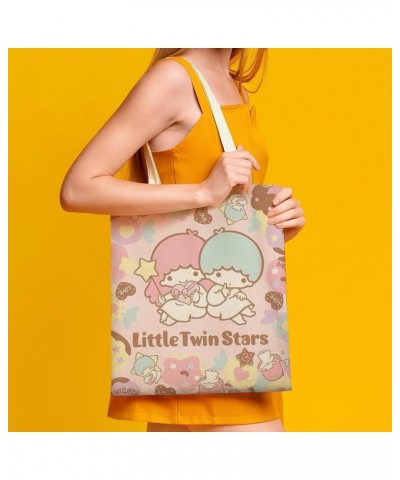 Print Casual L Ittle Tw in Stars Canvas Tote Handbag Women Reusable Grocery Bags Style-3 $8.42 Shoulder Bags